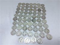 (66) Silver Quarters - All Washington