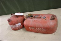 (2) Steel Gas Cans