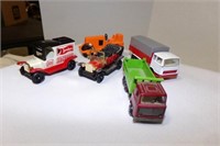 Mojorette; Tomica; and Playart lot of 5