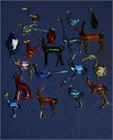 Lot of 18 - Handmade Glass Wildlife Figures