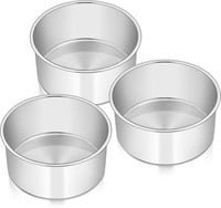 WF6449  Walchoice Stainless Steel Cake Pans, 6" x
