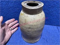 Antique salt glaze canning jar (stoneware)