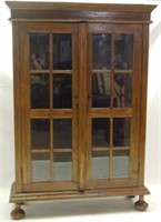 Large Double Glass Door Bookcase