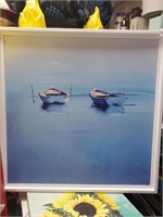 Signed Oil on Board Boat Pic