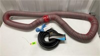 RV sewer discharge hose and 25 ft hook up cord