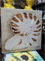 Seashell on Stretched Canvas Pic
