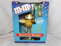 Yellow M&M Shower Radio Unopened