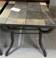 24x24x23; patio table tiled top