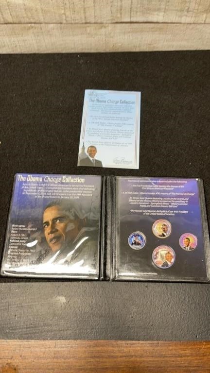 The Obama Change Collection In Full Colorized Coin
