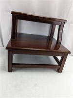 Two-Step Mahogany Stool