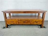 World Market Solid Wood Hall Table