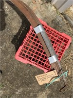 Huttons 32" scythe with sharpening stone NOS
