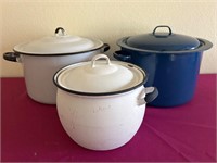 MCM Enameled Cook Ware Pots