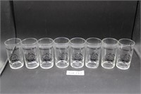 (8) Glass National Beer Cups