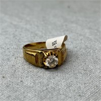 Lindo 14K HGE Ring with Stone size 11