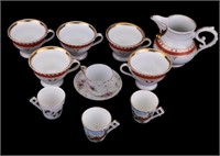 Antique KPM and porcelain Demitasse Cups