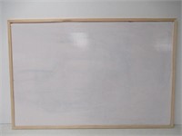 "As Is" Office Works Dry-Erase Wooden White Board,