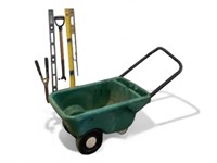Scotts Rolling Yard Garden Cart, Levels, Shovel,