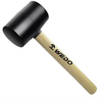 WEDO Rubber Mallet With Wooden Handle