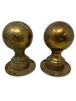 Large brass ball architectural decor