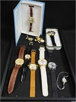 Group of watches including Lady's Bulova 23,