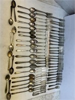 Various Silver plate flatware, cutlery 80 pcs.