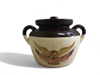 The Spirit of 76 Eagle on Bean Crock