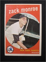 1959 TOPPS #108 ZACK MONROE YANKEES