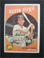 1959 TOPPS #203 OZZIE VIRGIL DETROIT TIGERS