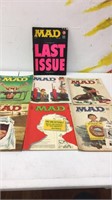 7 Mad magazines, including the last issue