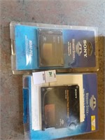 2 Sony Memory Sticks: 1 PC adaptor, 1  floppy