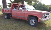 1989 Chevrolet Dump Truck 3500 Cheyenne 3+3