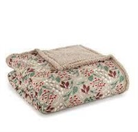 Home Suite MicroFlannel Blanket with Sherpa Back