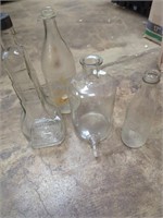 old glass bottles