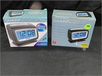 LOT OF 2 SHARP ALARM CLOCKS