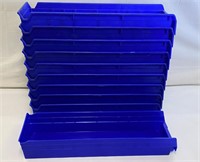 *Large Blue Plastic Tool Hardware Bins 10 Total