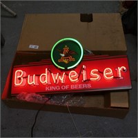 Neon Budweiser Beer Light