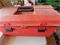 tool box with electrical supplies