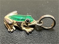925 Sterling Silver Frog Charm 1.46 Grams