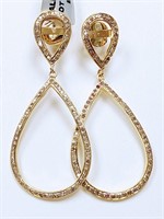 Silver Diamond(1.1ct) Earrings