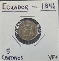 1946 Ecuador coin