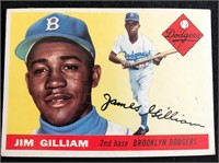 1955 Topps #5 Jim Gilliam HOF Lower grade Conditio