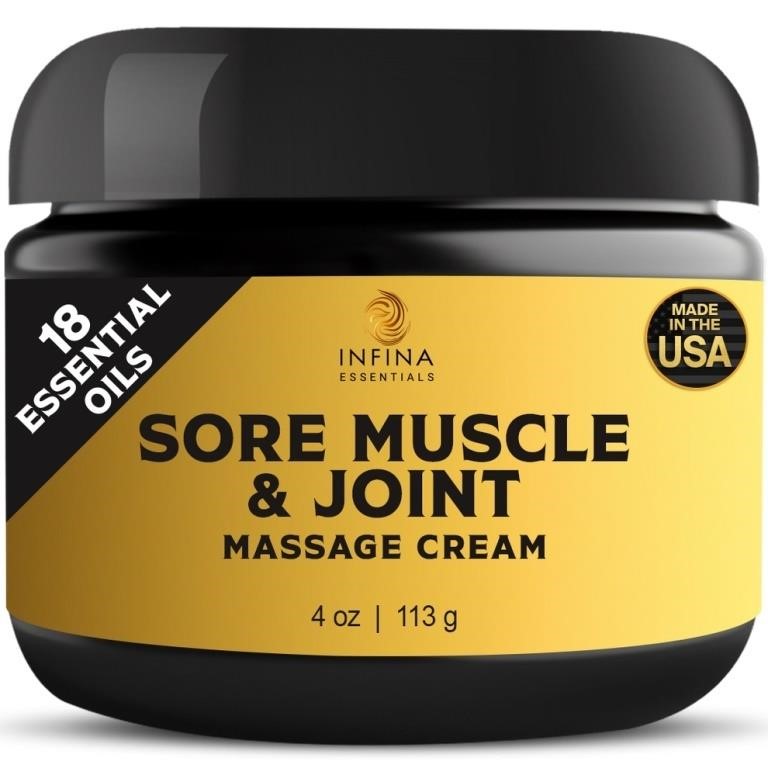 Sore Muscle & Joint Massage Cream (4 fl