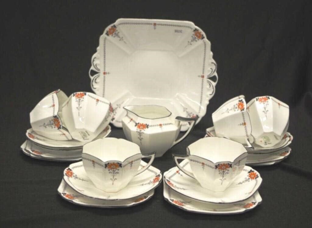 Art Deco Shelley daisy part teaset for 6