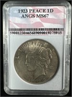 1923 silver piece dollar MS