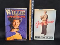 WILLIE NELSON/GEORGE BURNS Hard Cover Books