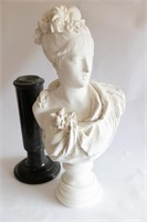 French 19Th Century Classical Women Bust