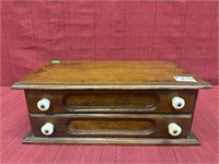 Two DRAWER PRIMITIVE SPOOL CABINET with buttons