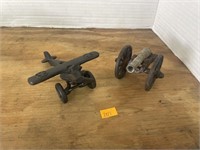 Cast iron plane and cannon