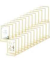 24 Pack Gold Frames Clear Acrylic Double Sided